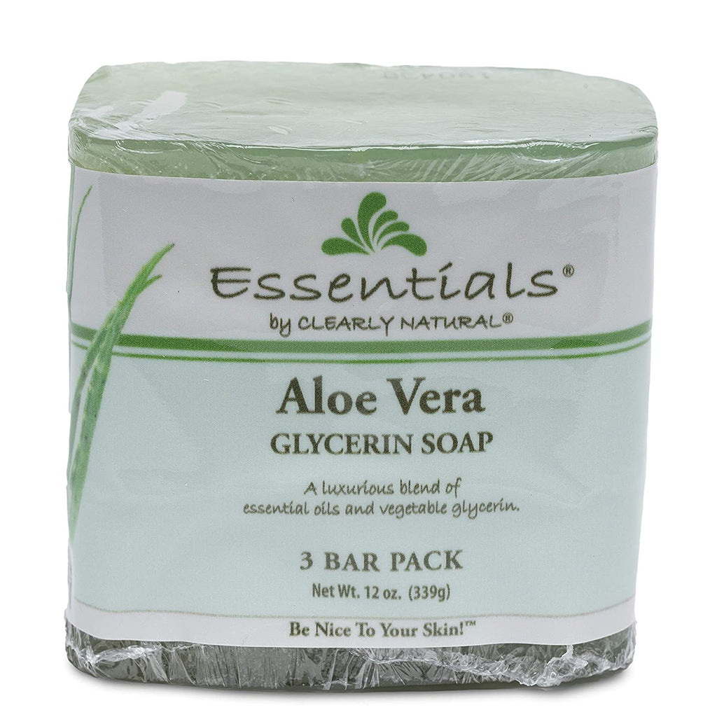 Aloe Vera Glycerin Bar Soap Set - Moisturizing & Non-Drying 12 oz 3-Pack
