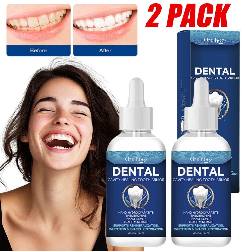 Liquid Dental Cavity Repair Gel with Nano-Hydroxyapatite - Gum & Tooth Healing 2 Pack