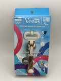 Venus Extra Smooth Gold Women's Razor with Metal Handle + 2 Cartridges & Shower Holder