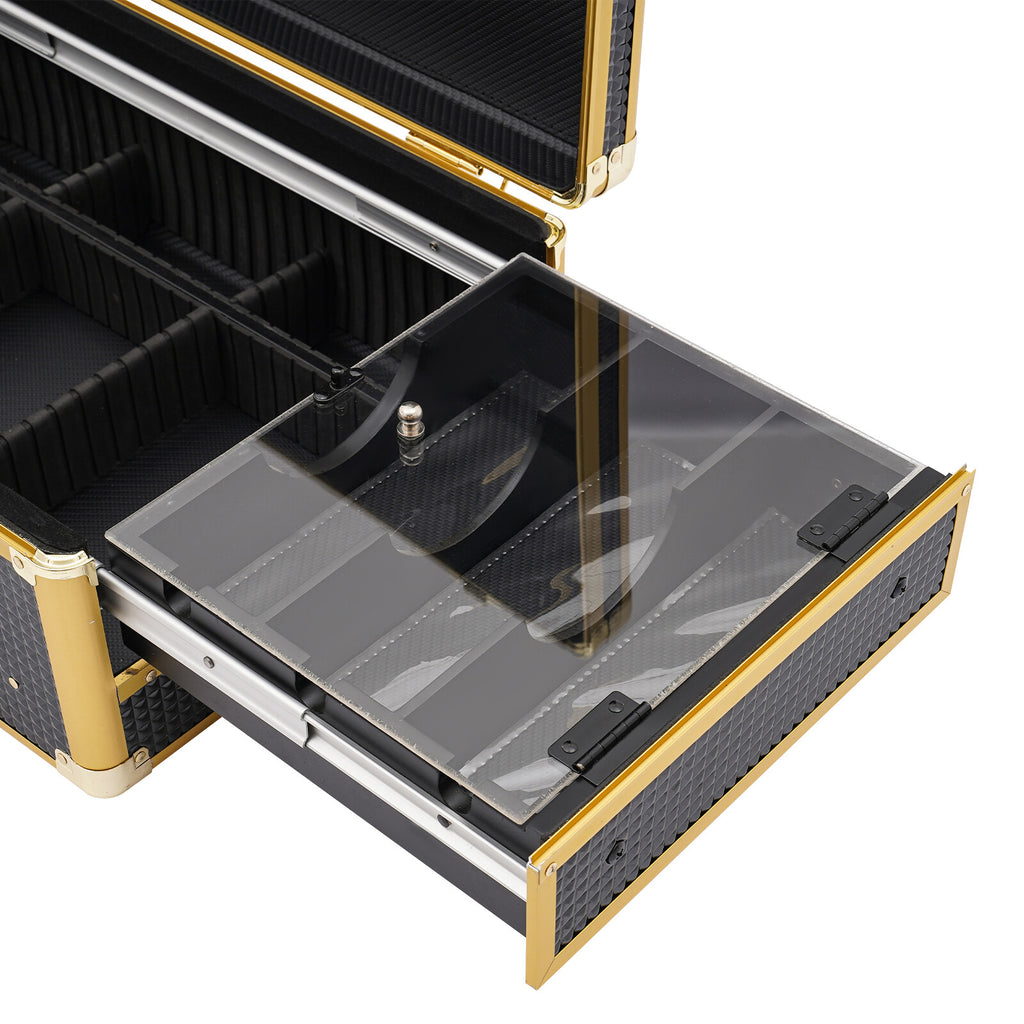 Professional Barber Tool Organizer Case with Locks & Keys