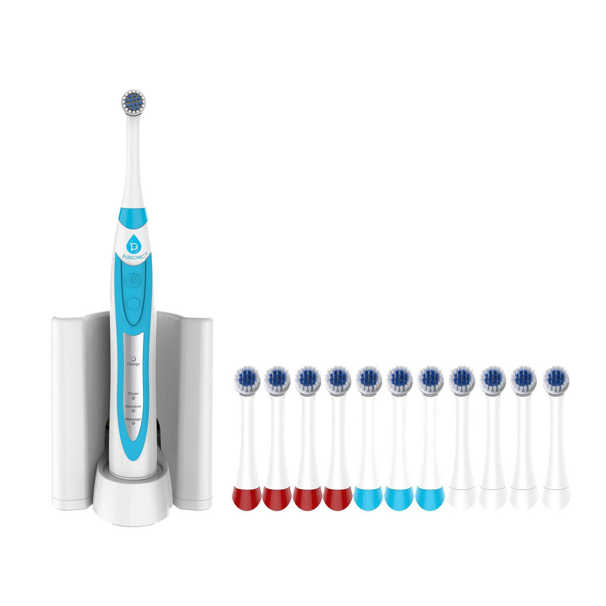 Rechargeable Rotary Oscillation Electric Toothbrush Pro Series with 12 Brush Heads