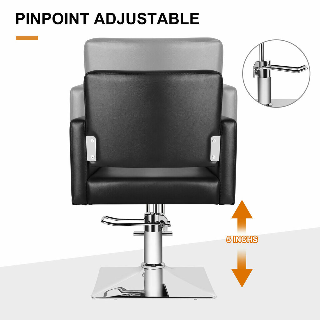 Hydraulic Barber Chair for Salon Spa Hair Styling Equipment - Black