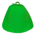 Classic Green Sauna Hat 100% Wool Protective Banya Hat for Sauna & Spa