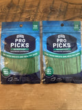 Plastic Toothpicks Pack - 2 Pouches, 120 Picks Each | MicroPicks