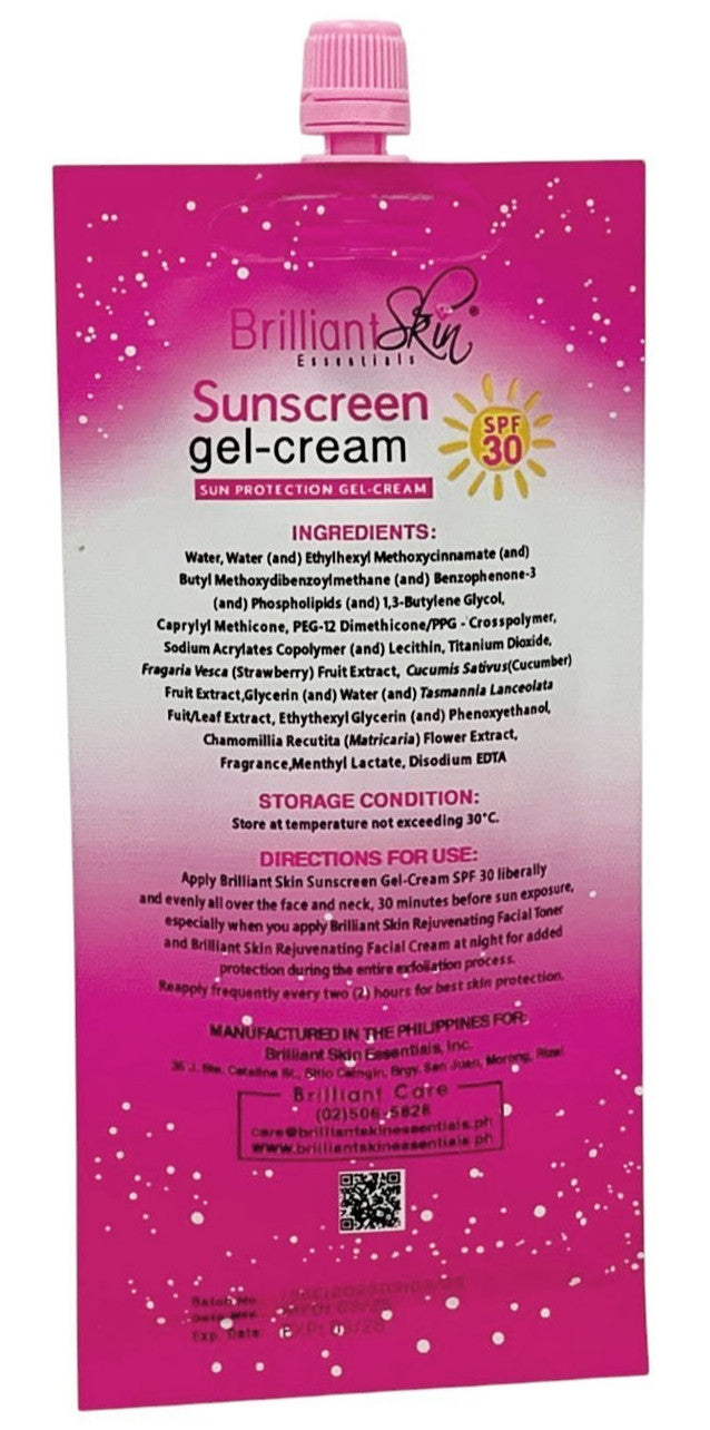 SPF30 Sunscreen Gel-Cream Set of 2 - Broad Spectrum Sun Protection, Hydrating, Travel-Friendly