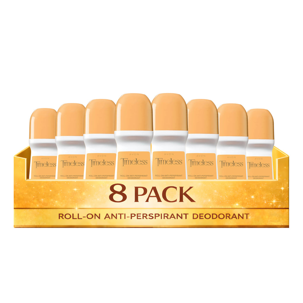 Avon Timeless Roll-On Antiperspirant Deodorant 8 Pack - 2.6 fl oz Each