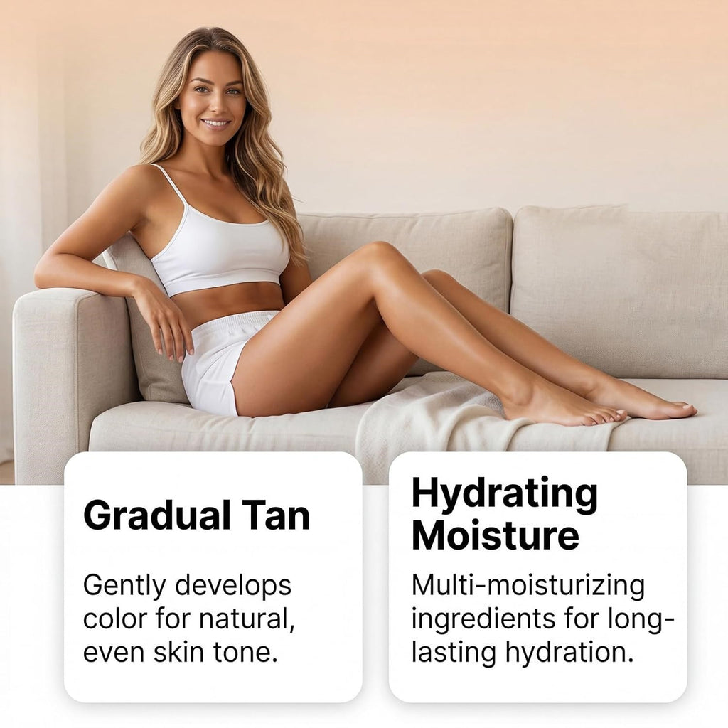 Self Tanning Mist - Natural Glow, Gradual Sunless Tan for Face & Body