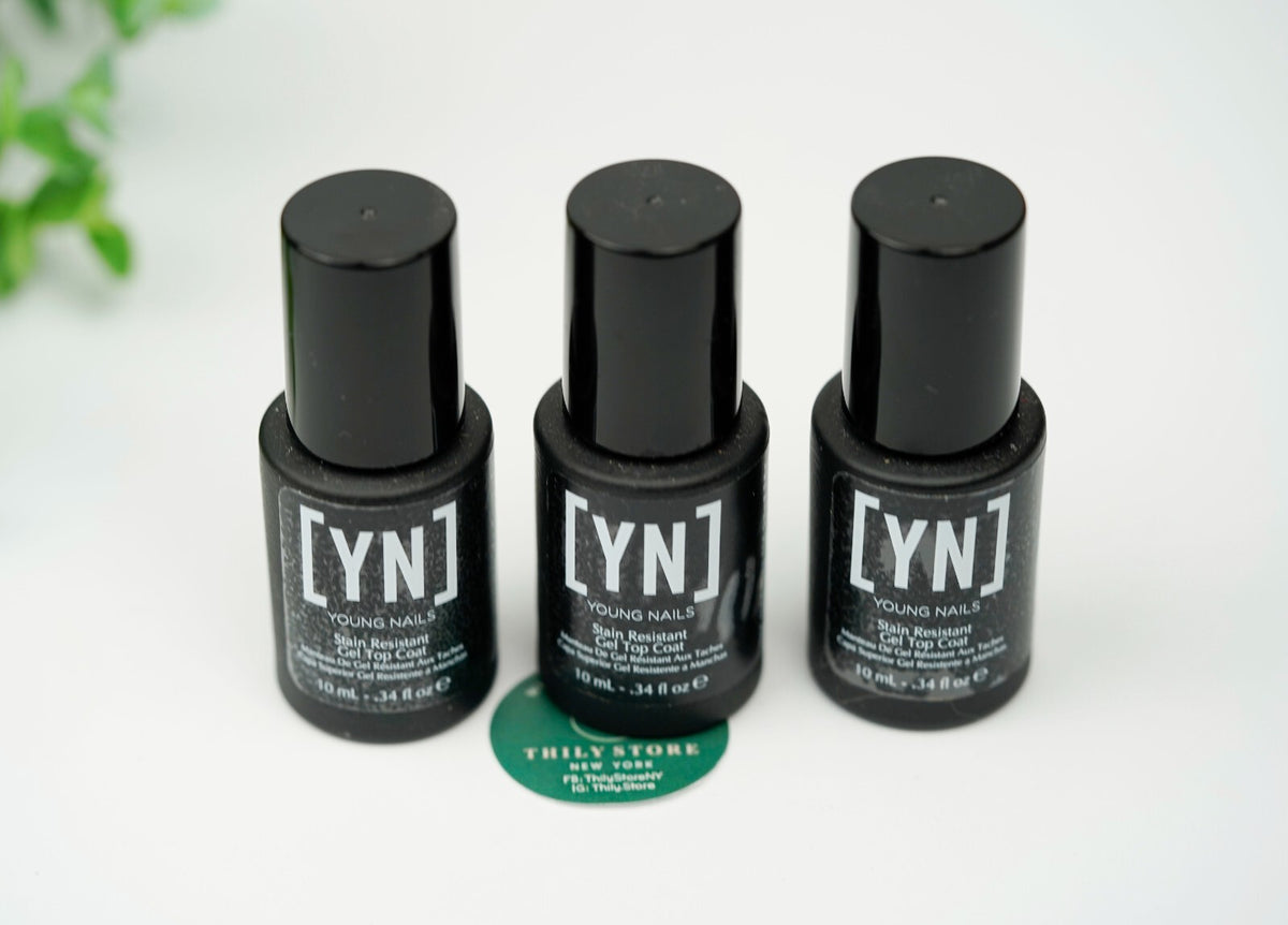Stain Resistant Gel Top Coat for Nails - 10mL, Set of 3