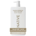 Native Sandalwood & Shea Butter Body Wash - 36 Fl Oz, Gentle & Vegan