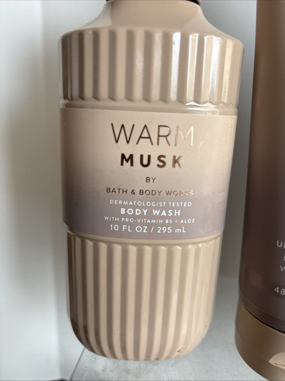 Bath & Body Works Warm Musk Body Cream & Shower Gel Set - 2 Body Wash 10oz, 1 Body Cream 8oz