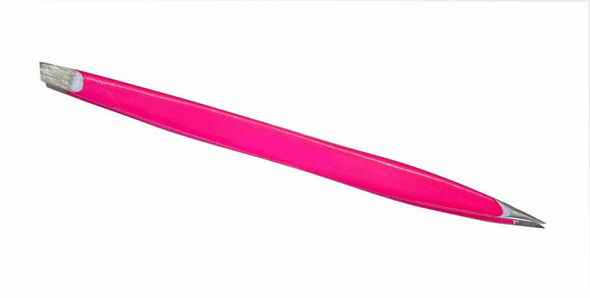 Neon Double End Tweezers for Precise Grooming - Bright Color Options