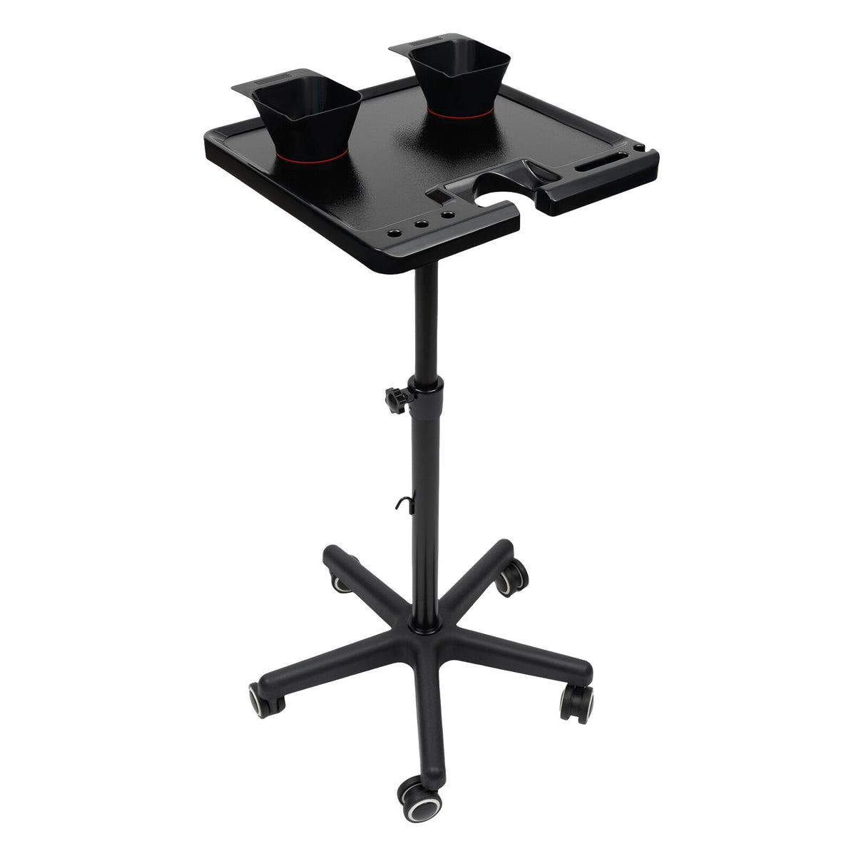 Adjustable Hair Extension Tool Cart with Rolling Salon Tray