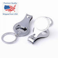 Carbon Steel Nail Clipper Scissor Nail File Bottle Opener Keychain