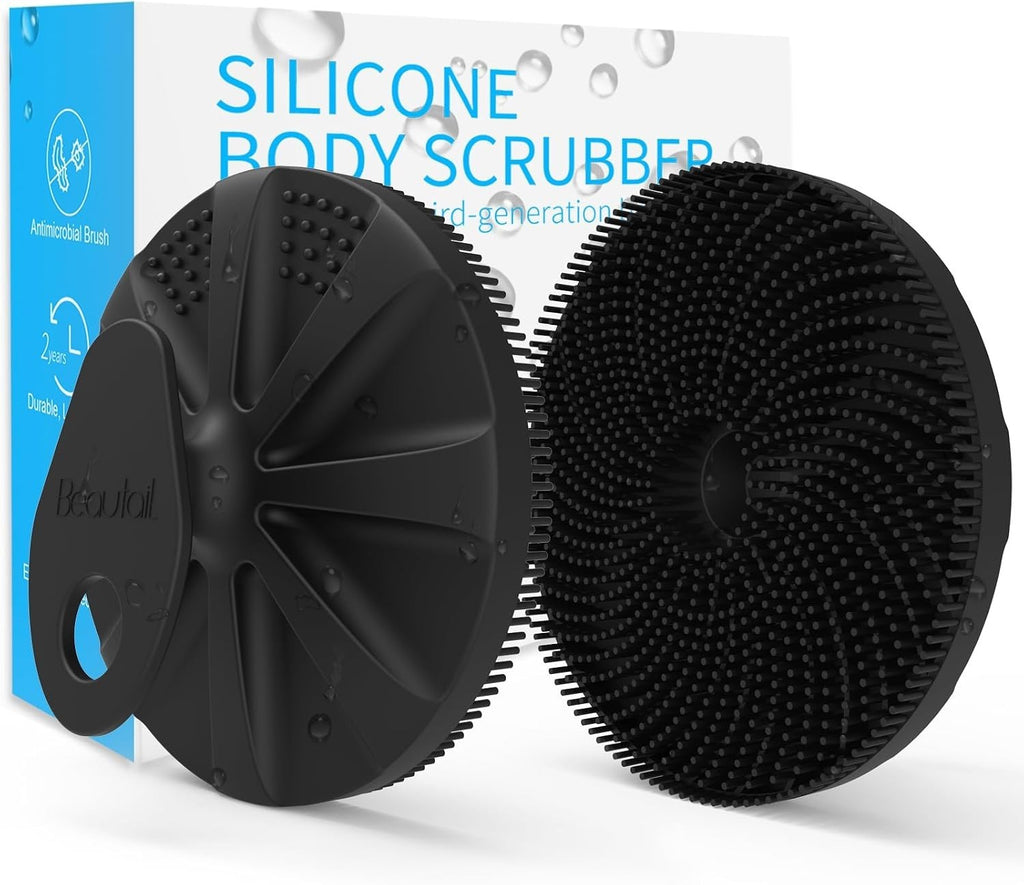 Silicone Body Scrubber for Gentle Exfoliation & Hygiene - Non-Porous, Reusable