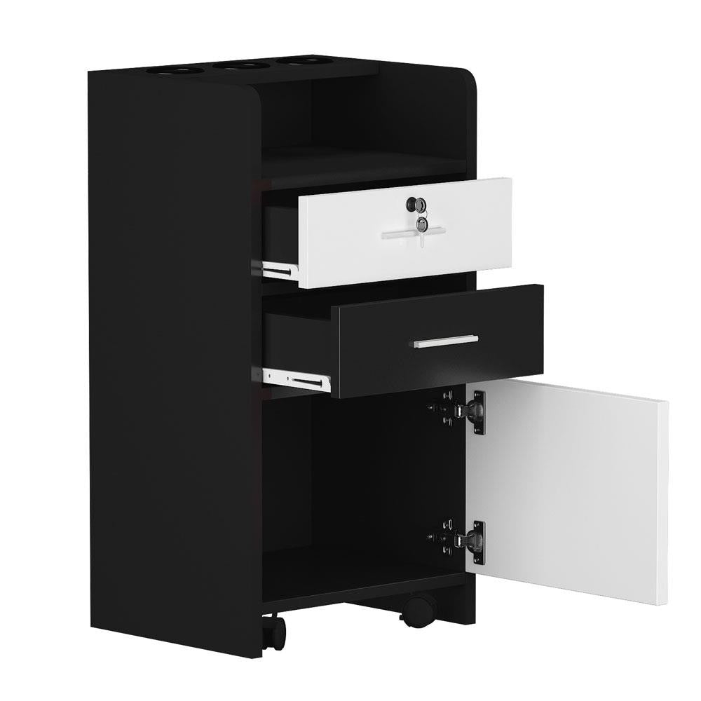 Salon Wood Rolling Drawer Trolley Cart for Spa and Salon Equipment