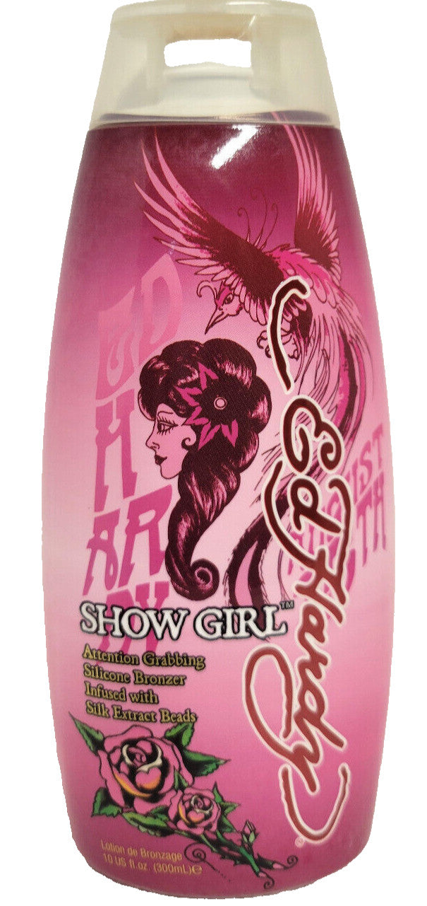 Ed Hardy Show Girl Silicone Bronzer Tanning Bed Lotion - 10oz - Hard to Find