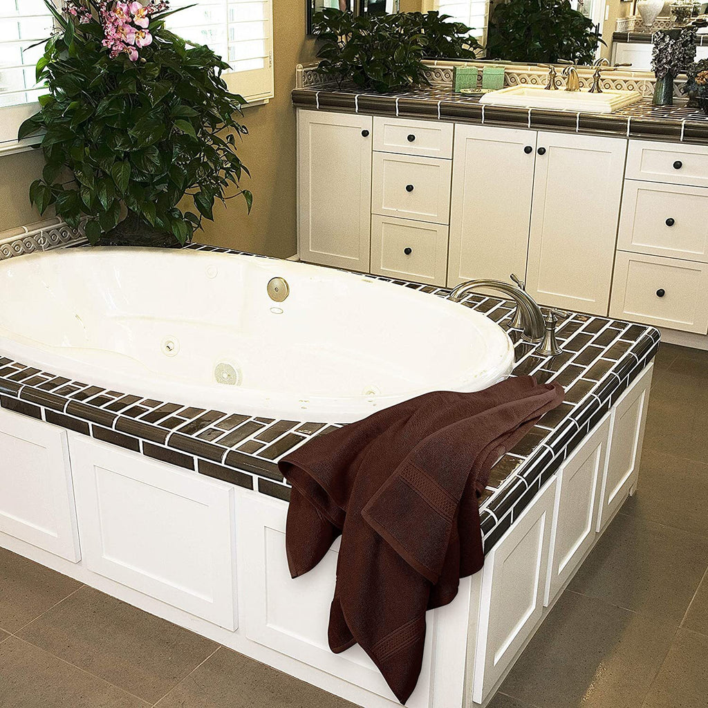 Luxury Bath Towels Pack of 4 - Soft, Absorbent Cotton 27x54 Inches