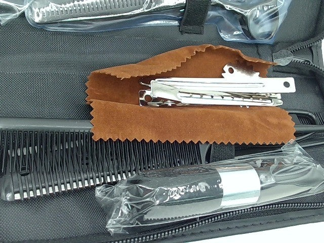 Professional Hair Cutting Scissors Barber Salon Shears with Case - Black