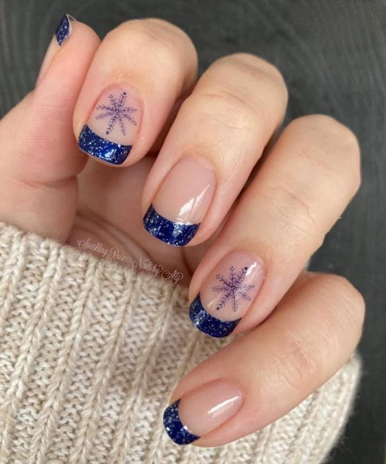 Color Street In A Flurry Nail Polish Strips - Retired French Manicure Set