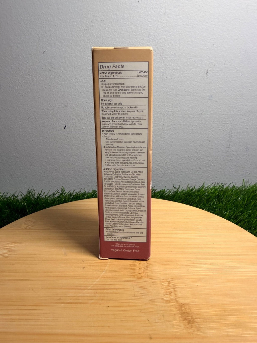 Organic Tinted Moisturizer with SPF 30 - Hydrating Sunscreen for Face