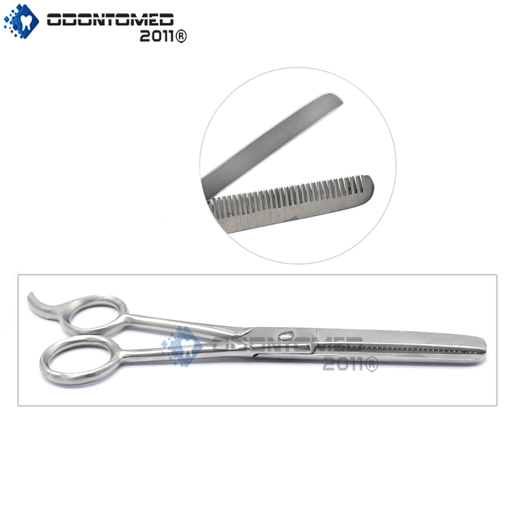5.5-Inch Professional Hair Thinning Scissors Barber Shears with Single Side Teeth