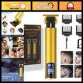 Cordless Hair Clippers for Men with T-Blade & LCD Display - Rechargeable Grooming Kit