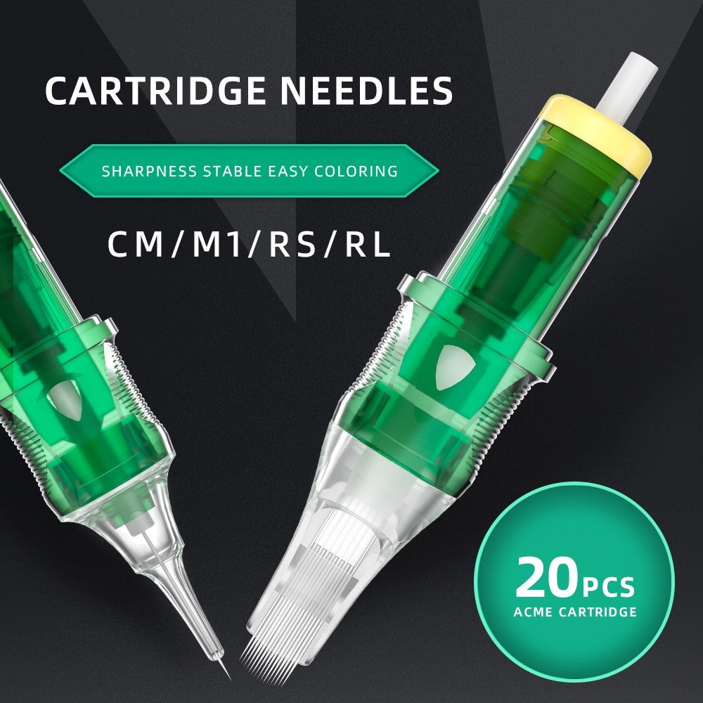 Tattoo Needle Cartridges 20pcs Box – Sterilized, Stainless Steel Round Liner