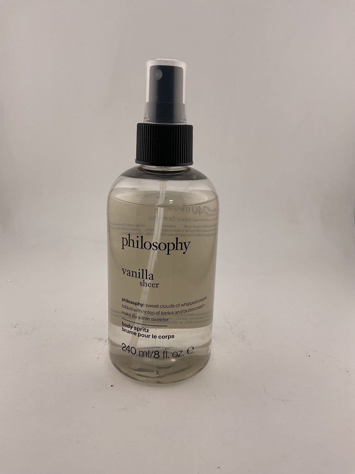 Philosophy Vanilla Sheer Body Mist - Tonka Buttercream Scent, 8 oz
