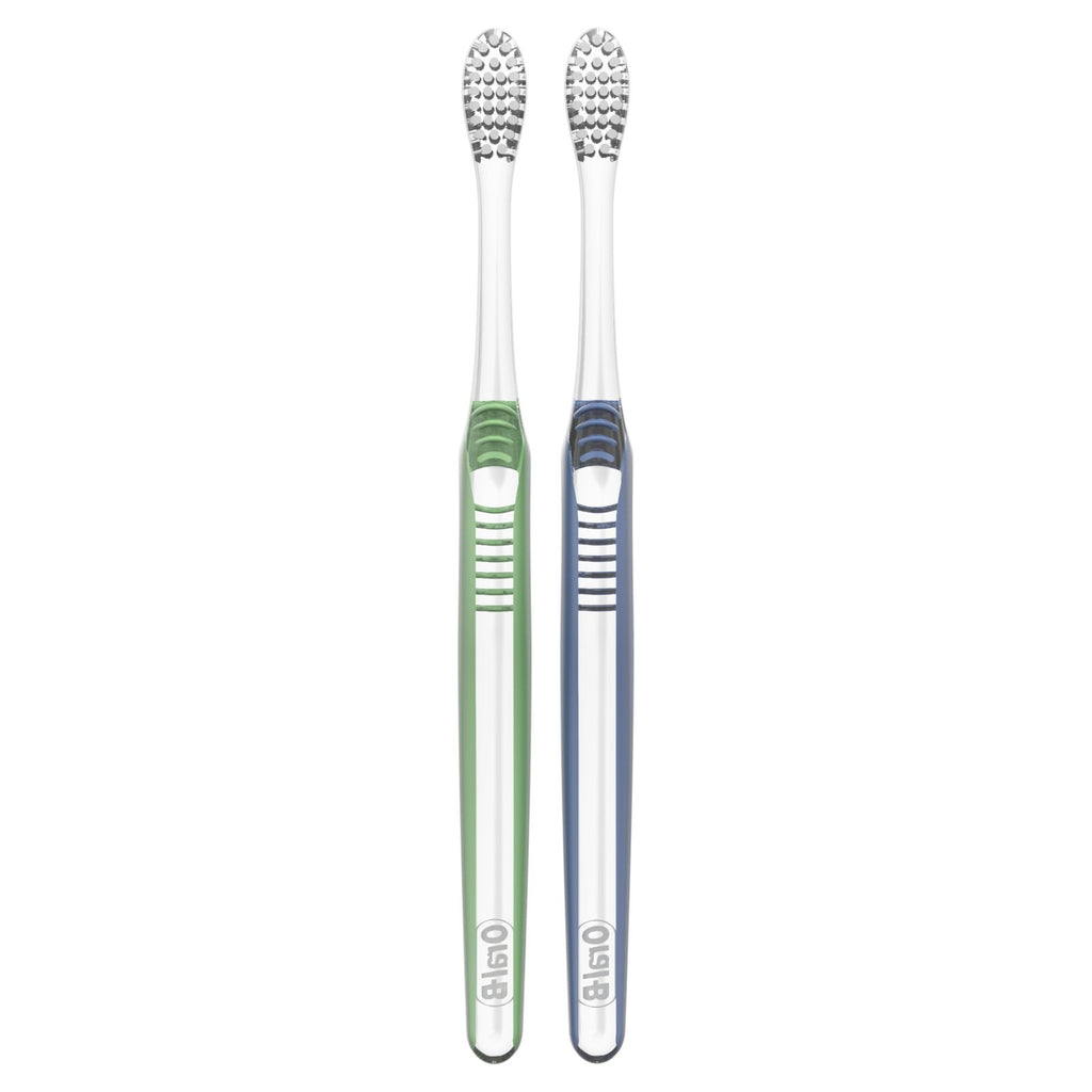 Sensitive Toothbrushes Pack of 2 - Ultra Soft Bristles, Multicolor