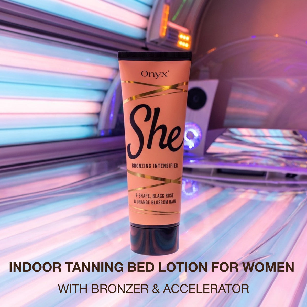 Onyx She Tanning Lotion Accelerator with Bronzer - 6.76 fl oz, Natural Dark Tan
