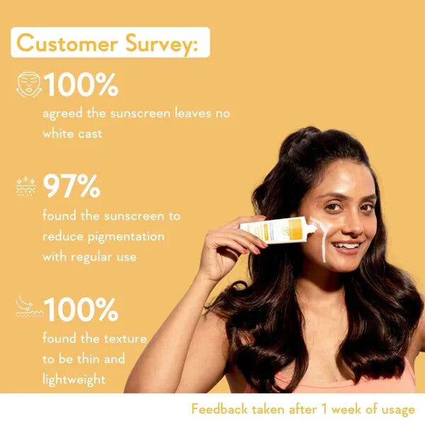 Pure Glow Vitamin C Sun Protection SPF 50 PA++++ Sunscreen Milk - Brightening