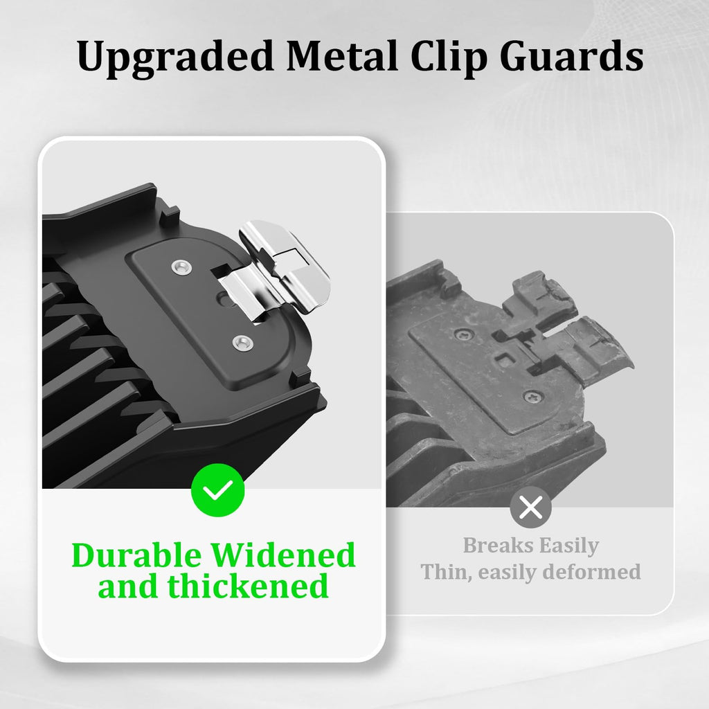 Clipper Guards with Metal Clip 1.25", 1.5", 1.75", 2" 4 Pack