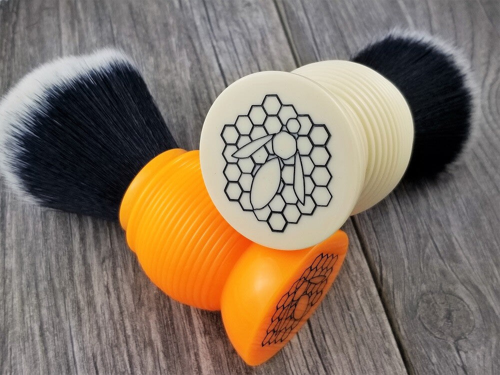 Synthetic Tuxedo Beehive Shaving Brush 26mm Knot - Ivory or Butterscotch