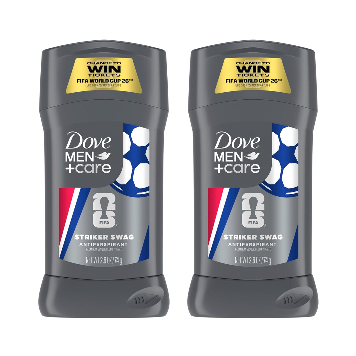 Men's Deodorant Stick - Limited Edition FIFA FIFA Striker Swag 2.6oz 2 Pack