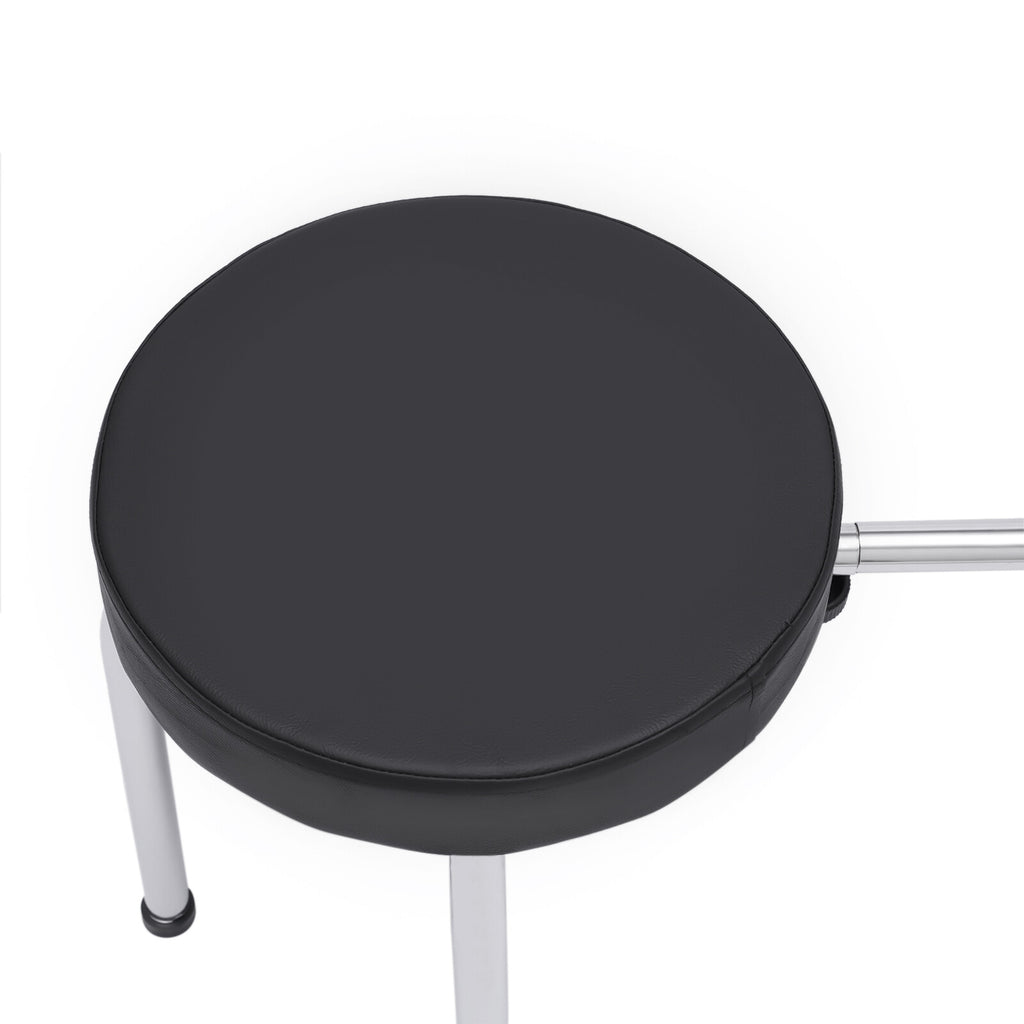 Adjustable Pedicure Stool with Leg Rest for Nail Salon & Tattoo Chair