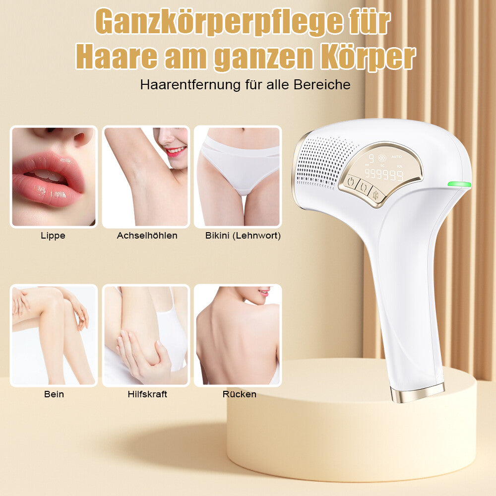 3-in-1 Ice Cooling Laser Hair Removal Device Painless & Permanent