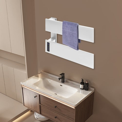 Electric Wall-Mounted Towel Warmer with Adjustable Temperature & Timer