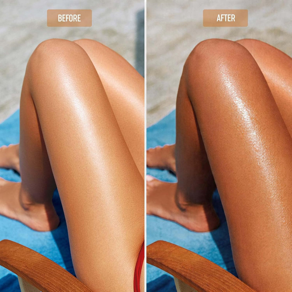 Natural Tanning Accelerator Gel for Deep Bronze Glow - Hydrating Sun Tan Booster