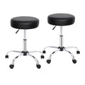 Adjustable Hydraulic Salon Stool with Thick Seat Cushion for Spa & Barbershops