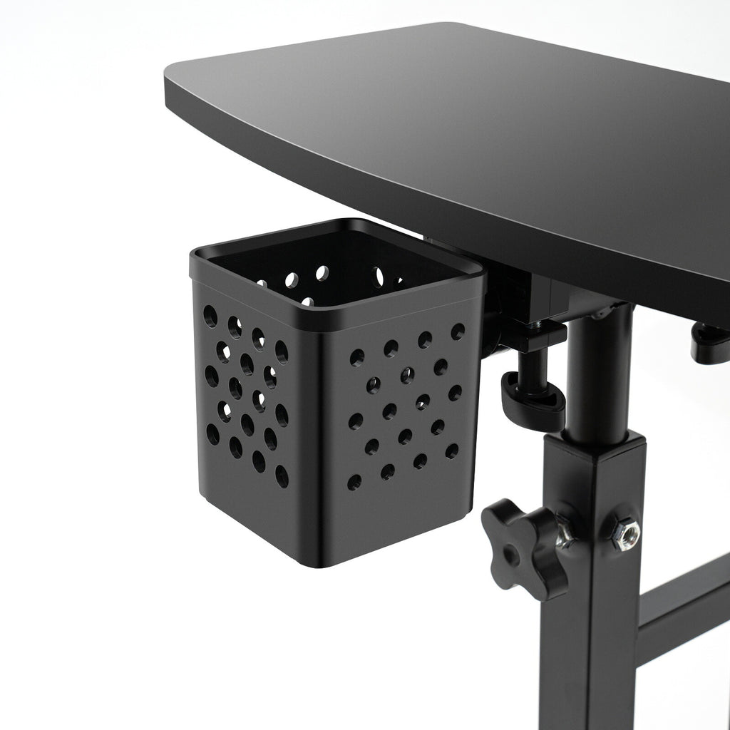 Adjustable Tattoo Workbench Tray Desk with Wheel Base - Mobile Studio Stand