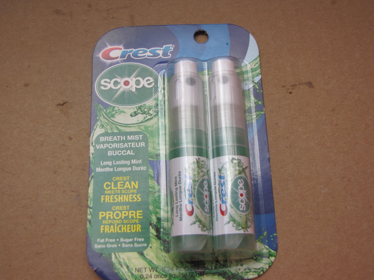 Long Lasting Mint Breath Spray 0.24 fl oz - 2 Pack Oral Freshener