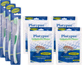 Orthodontic Flossers and Toothbrush Family Bundle for Braces - 120 Floss Picks & 3 Braces Toothbrushes