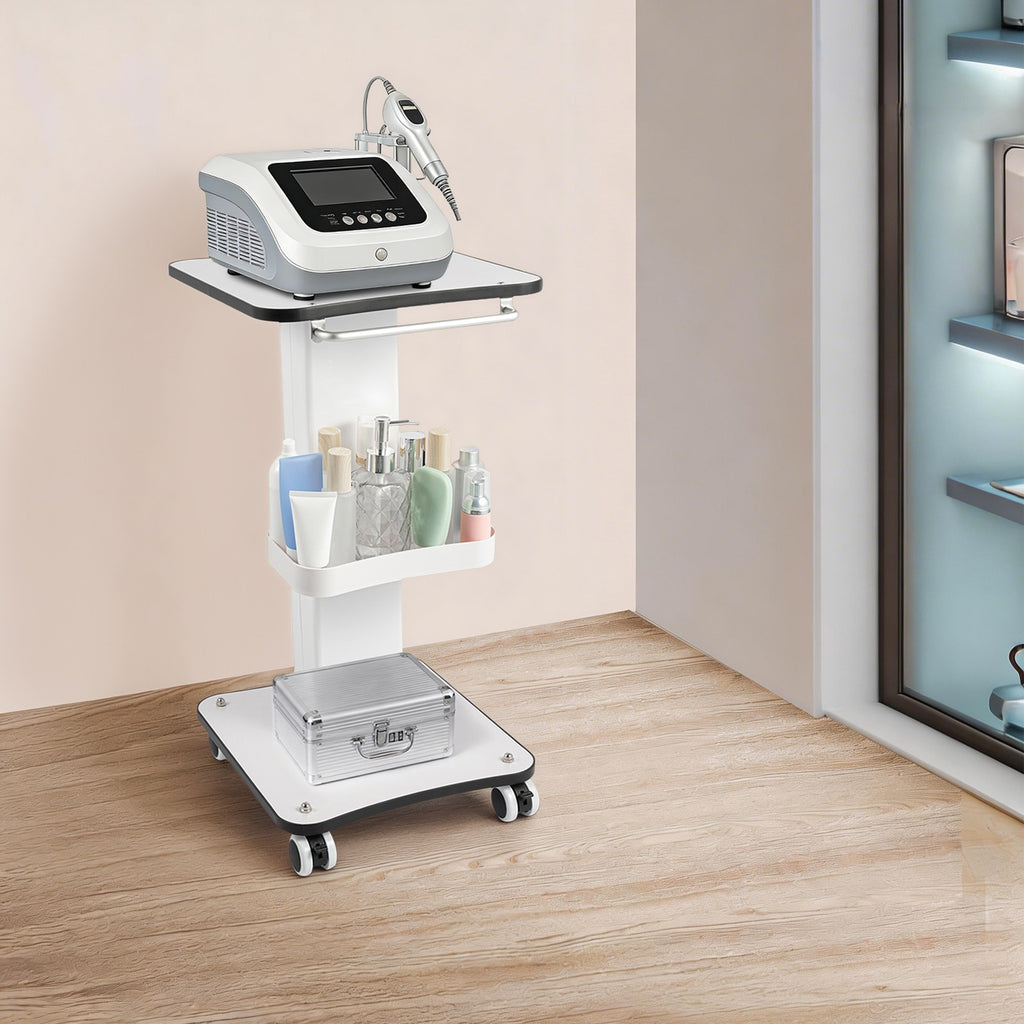 3-Tier Beauty Trolley Cart with Wheels for Salon & Spa Organization