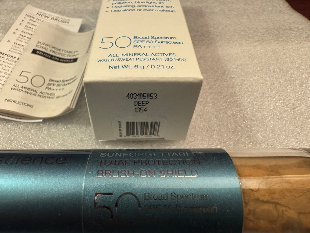 SPF50 Sun Protection Brush-On Shield - Deep Tinted Sunblock SPF50
