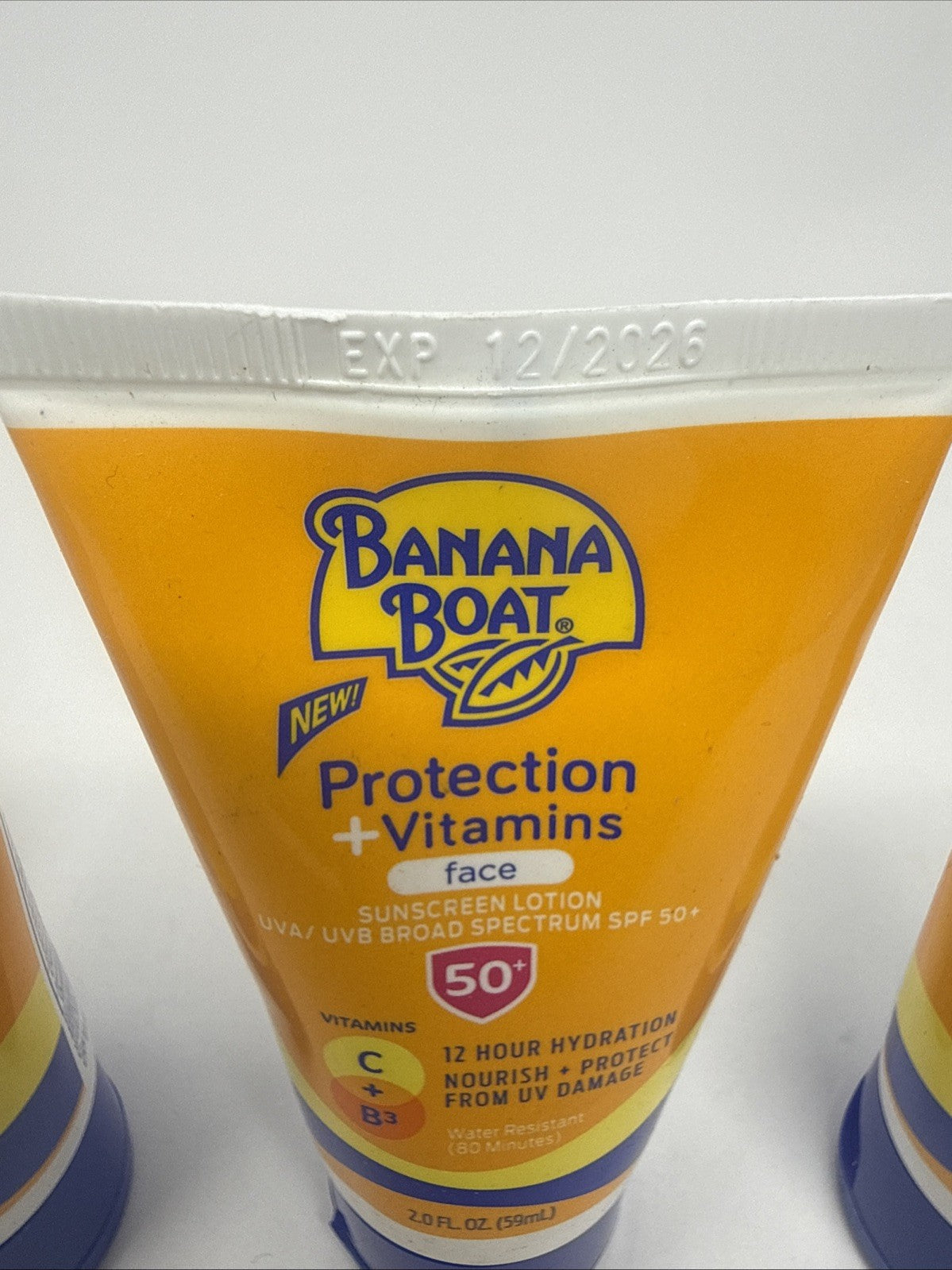Pack of 4 Banana Boat SPF 50 Sunscreen Lotion with Vitamins C & B3 - 4.5 Oz