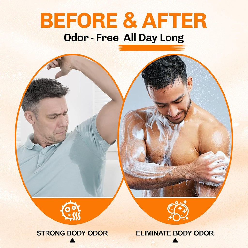 Natural Persimmon Soap Bar for Body Odor Control - Pack of 5