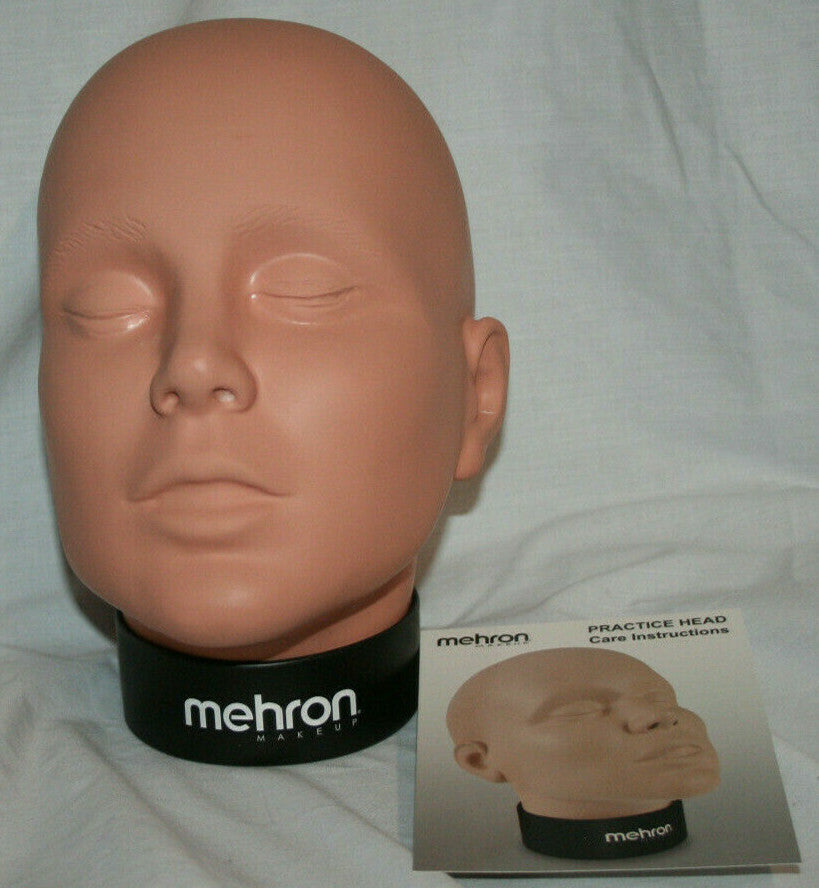 Practice Head for Makeup Artistry Vinyl Mannequin Face Study Tool