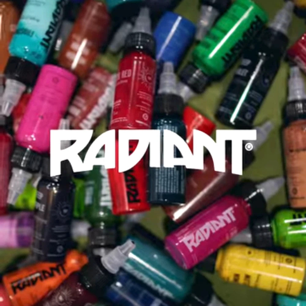 Tattoo Ink Set 12 Color Sweet & Wild – Radiant Colors 1/2 oz Each