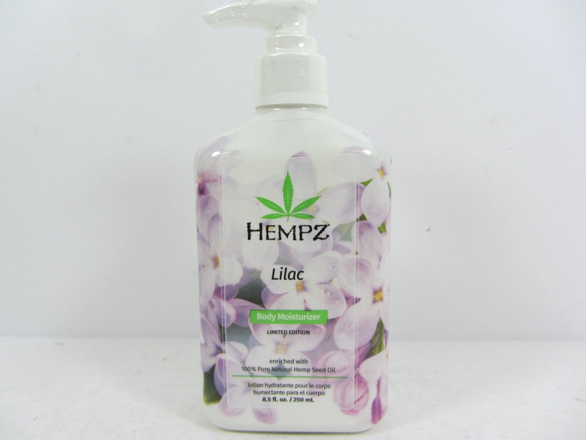 Herbal Body Moisturizer with Hemp Seed Oil - Lilac Limited Edition, 8.5 fl oz