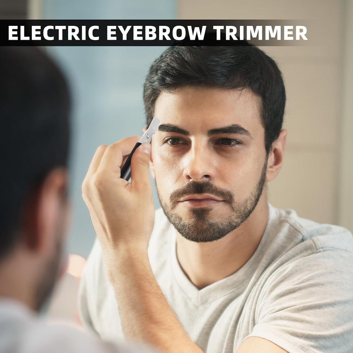 Rechargeable Nose & Eyebrow Trimmer Set for Men Women Face & Ear Grooming